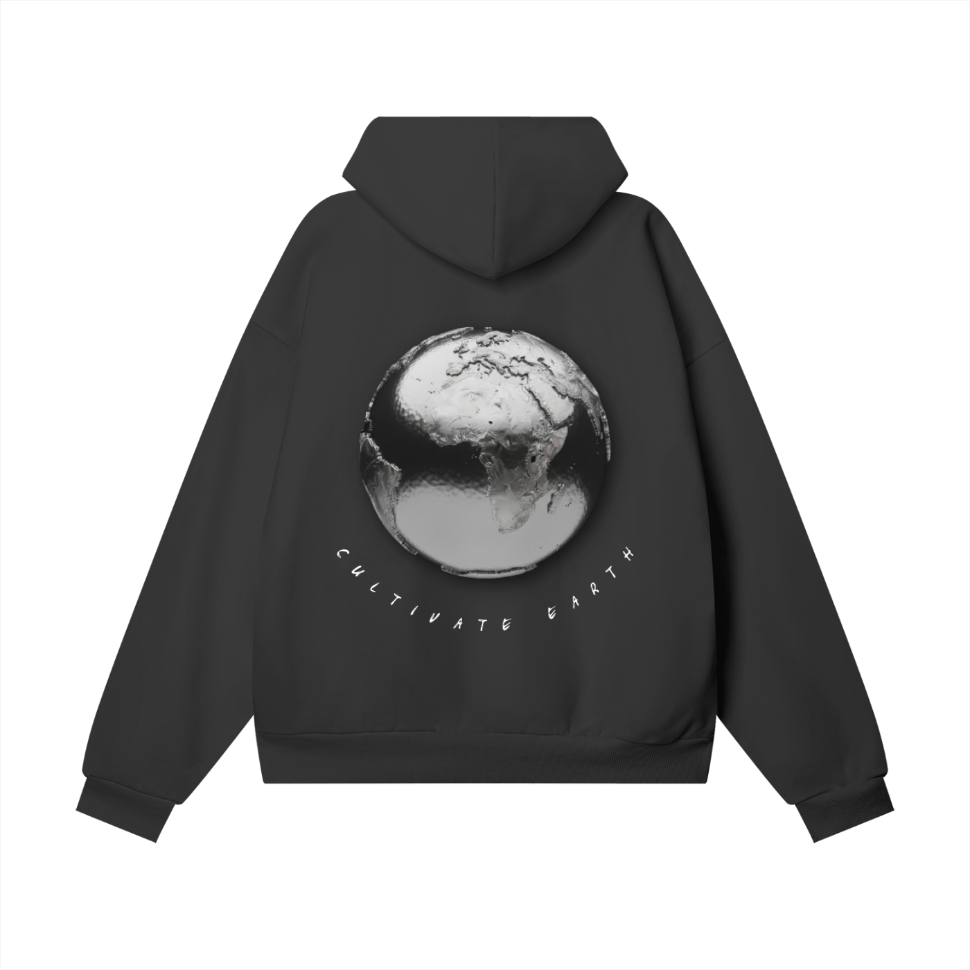 Earth Edition Oversized Hoodie in Black
