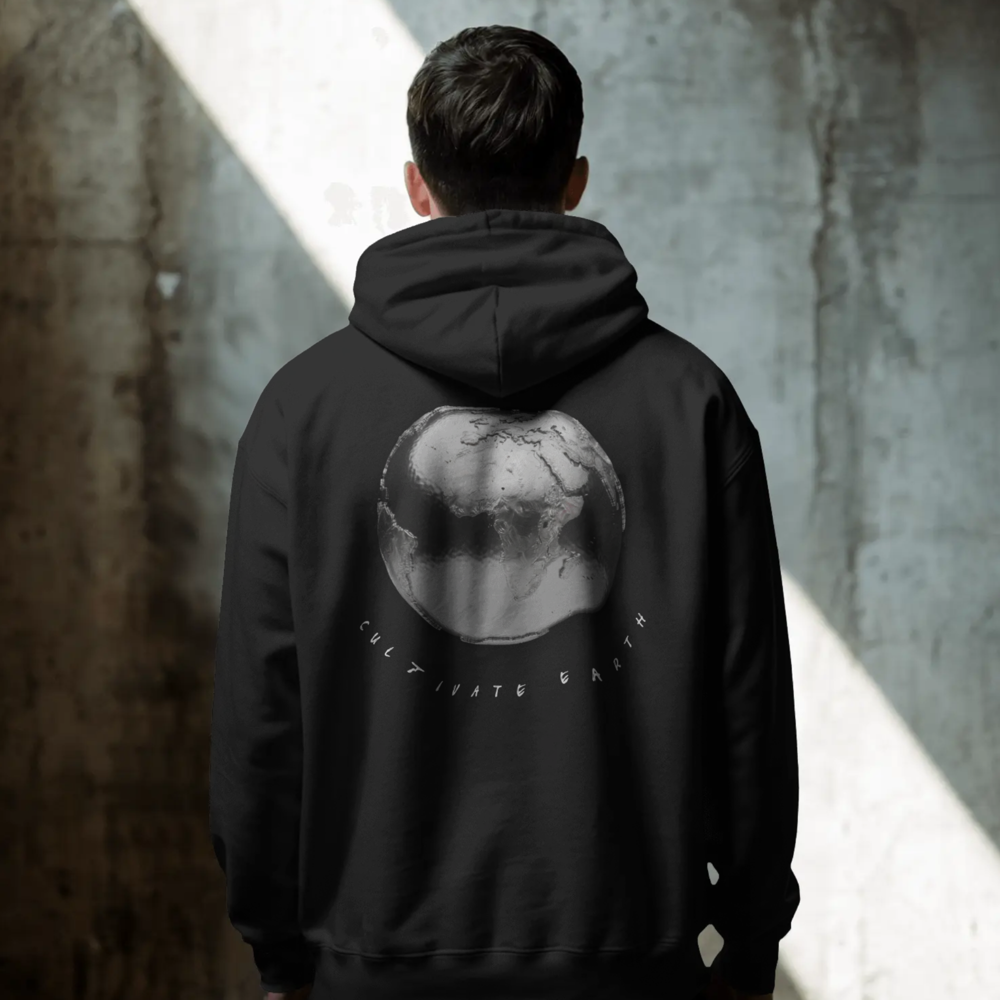 Earth Edition Oversized Hoodie in Black