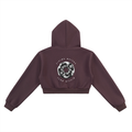 Liquid Red Cropped Hoodie