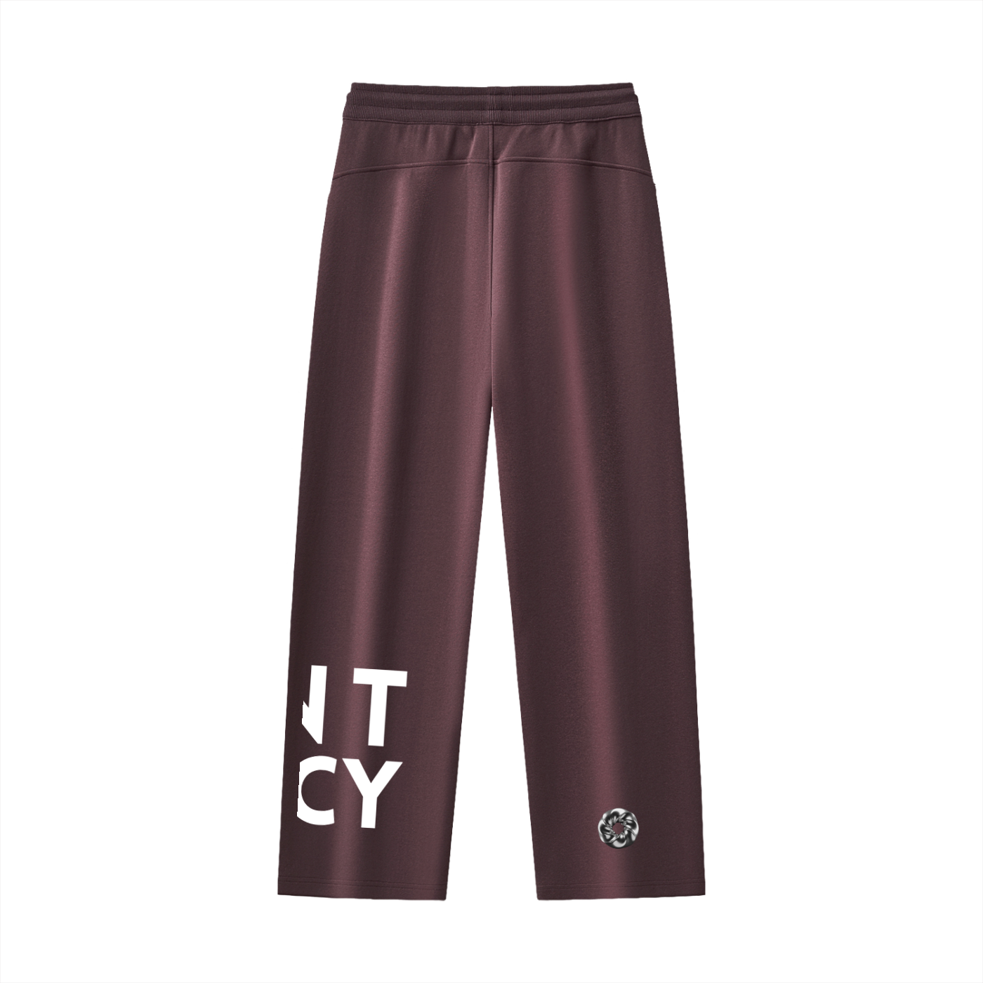 Liquid Straight Leg Sweatpants in Red