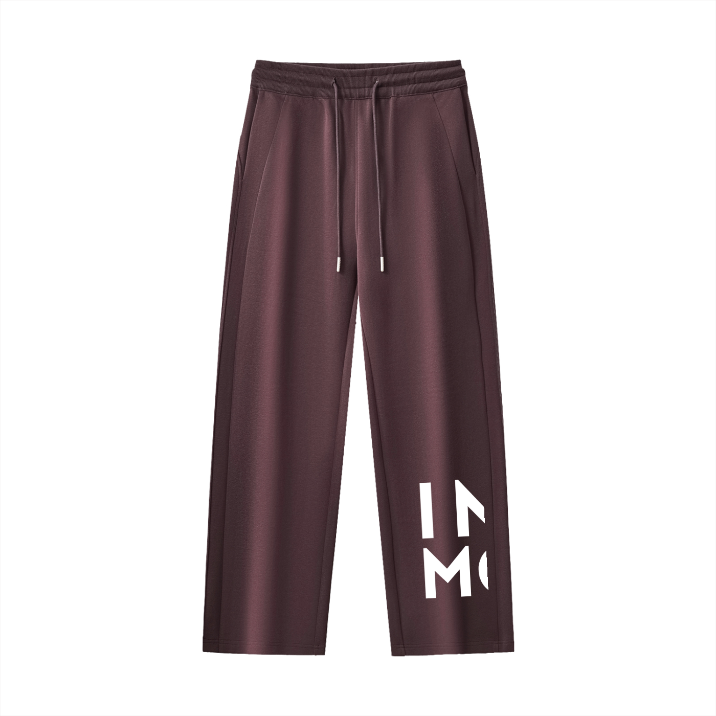Liquid Straight Leg Sweatpants in Red